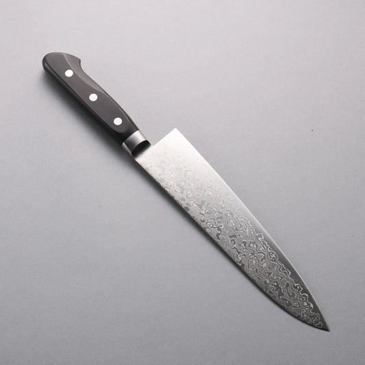 Seisuke AUS10 45 Layer Damascus Gyuto 210mm Black Pakka wood Handle