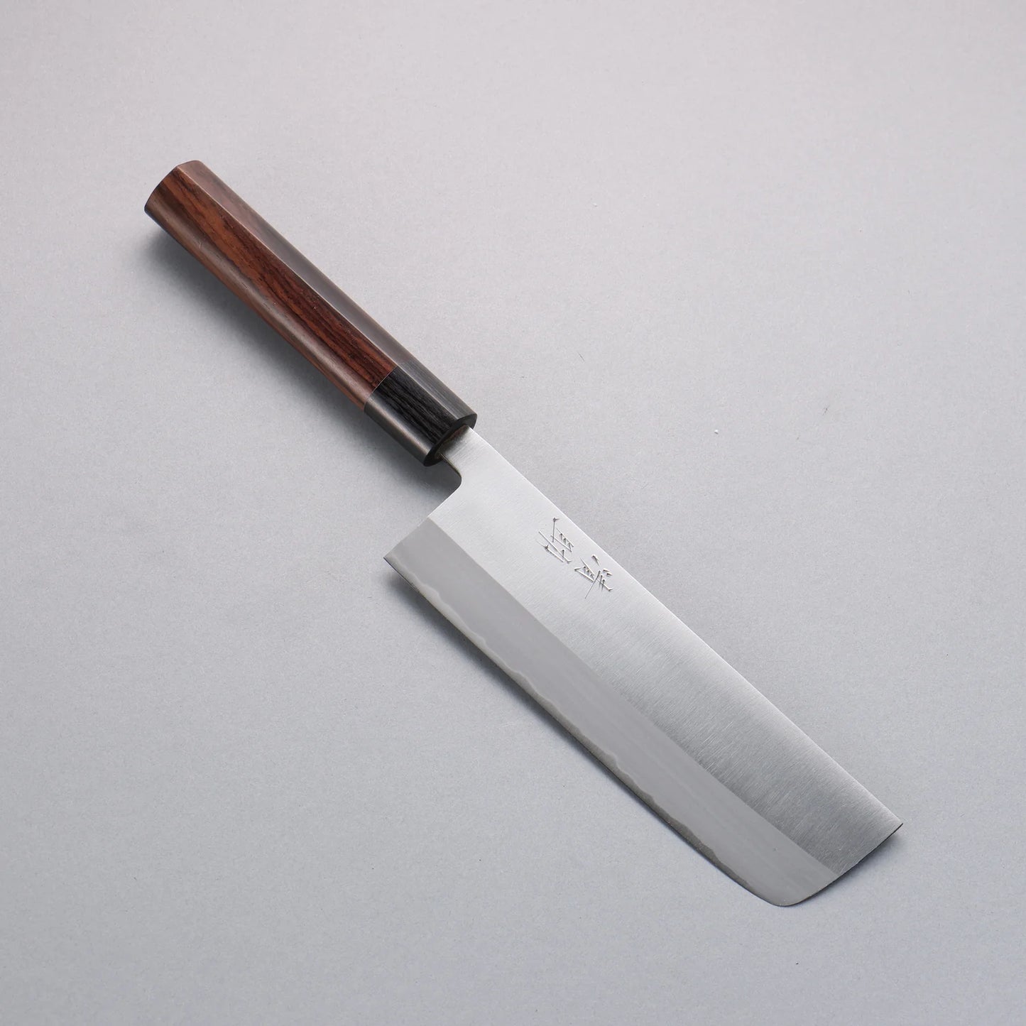 Seisuke White Steel Kasumitogi Nakiri 180mm Rosewood Handle