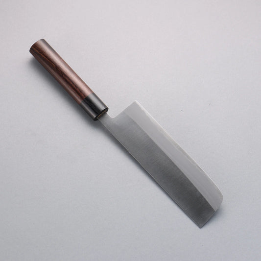 Seisuke White Steel Kasumitogi Nakiri 180mm Rosewood Handle