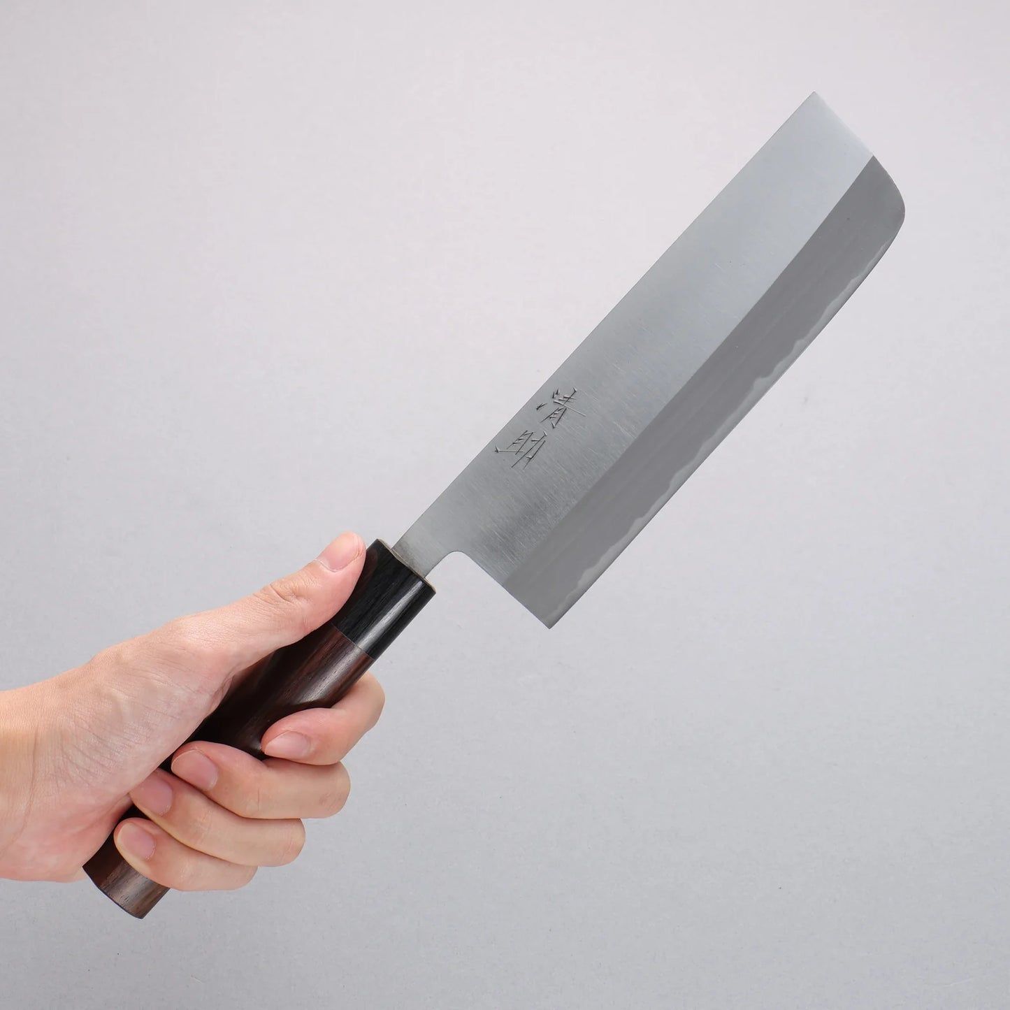 Seisuke White Steel Kasumitogi Nakiri 180mm Rosewood Handle