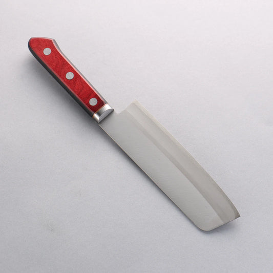 Seisuke Blue Super Migaki Finished Usuba 160mm Red and Black Pakka wood Handle