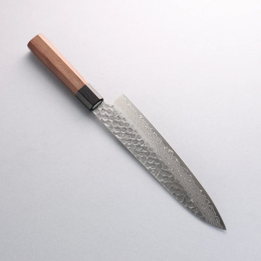 Seisuke AUS10 45 Layer Damascus Gyuto 210mm Shitan Handle