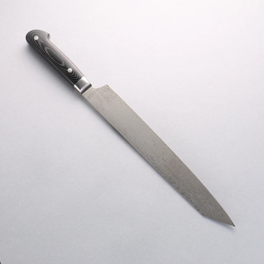 Sakai Takayuki Coreless Damascus Kengata Yanagiba 260mm Black Micarta Handle
