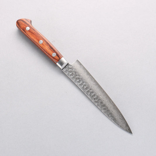 Seisuke VG10 17 Layer Damascus Petty-Utility 135mm Mahogany Handle