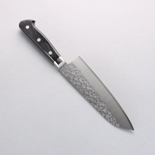 Takamura Knives VG10 Hammered Santoku 170mm with Black Pakka wood Handle