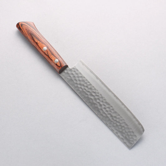 Seisuke VG1 Hammered Nakiri 165mm Mahogany Handle