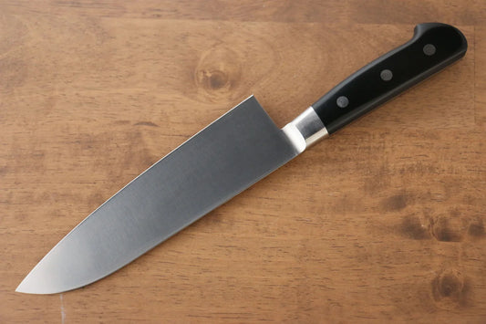 Iseya Molybdenum Santoku 180mm Black Micarta Handle