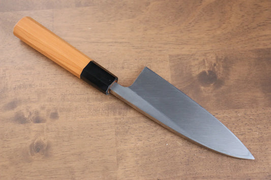 Sakai Takayuki Hakugin INOX Mirrored Finish Deba 150mm Yew tree Handle