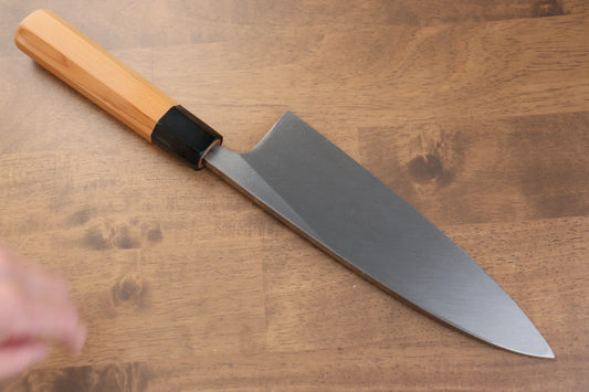 Sakai Takayuki Hakugin INOX Mirrored Finish Deba 210mm Yew tree Handle
