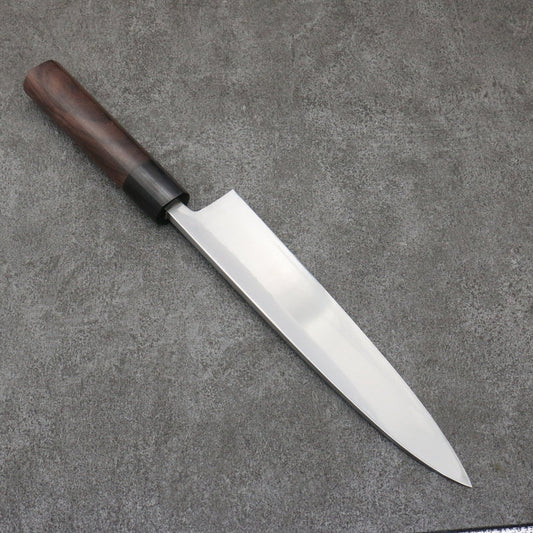 Hideo Kitaoka White Steel No.2 Damascus Mioroshi Deba 240mm Shitan Handle - Only one left